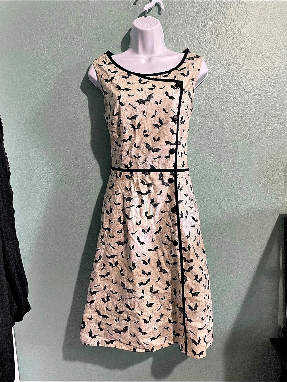 Hell Bu Midi Dress Animal Print Pink & Black Like New